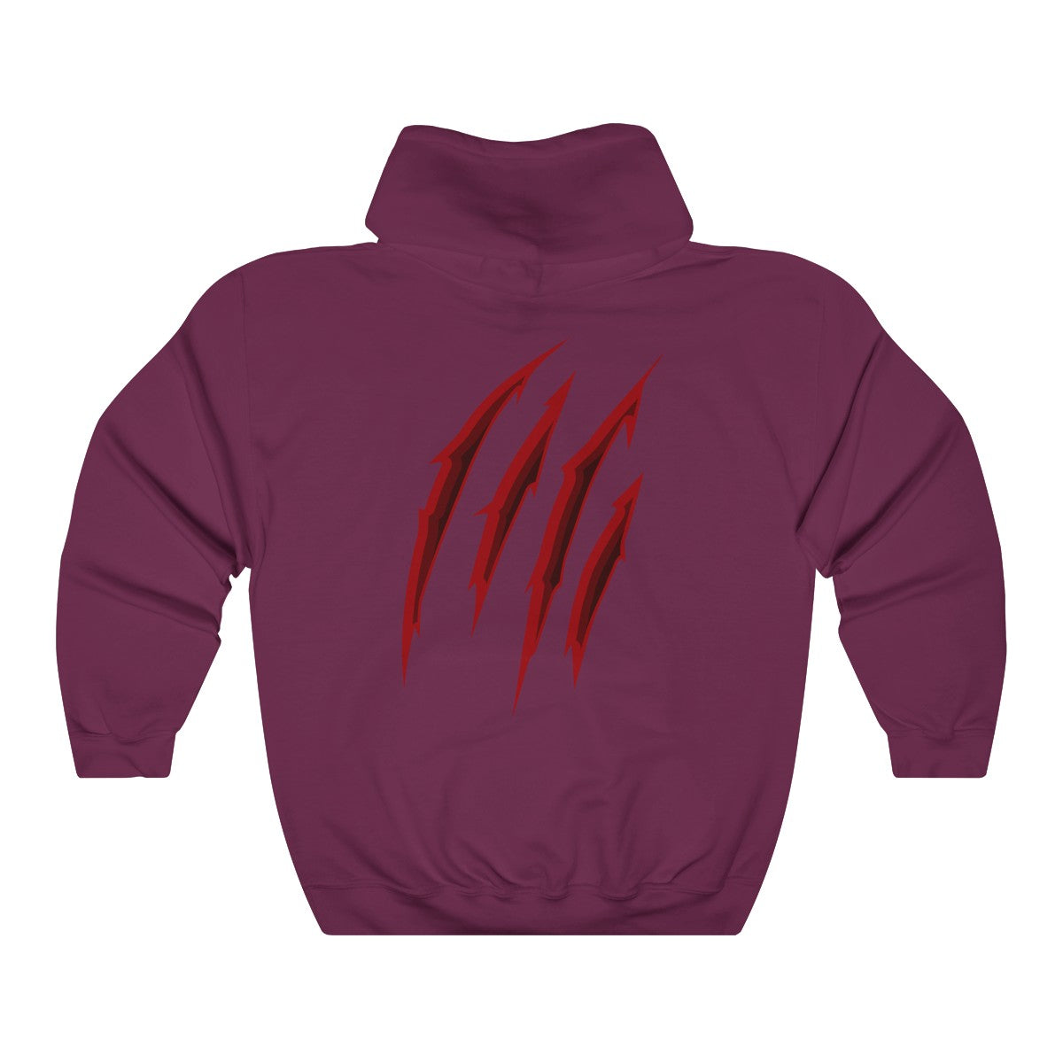 Scratch Red - Hoodie Hoodie Wexon Maroon S 