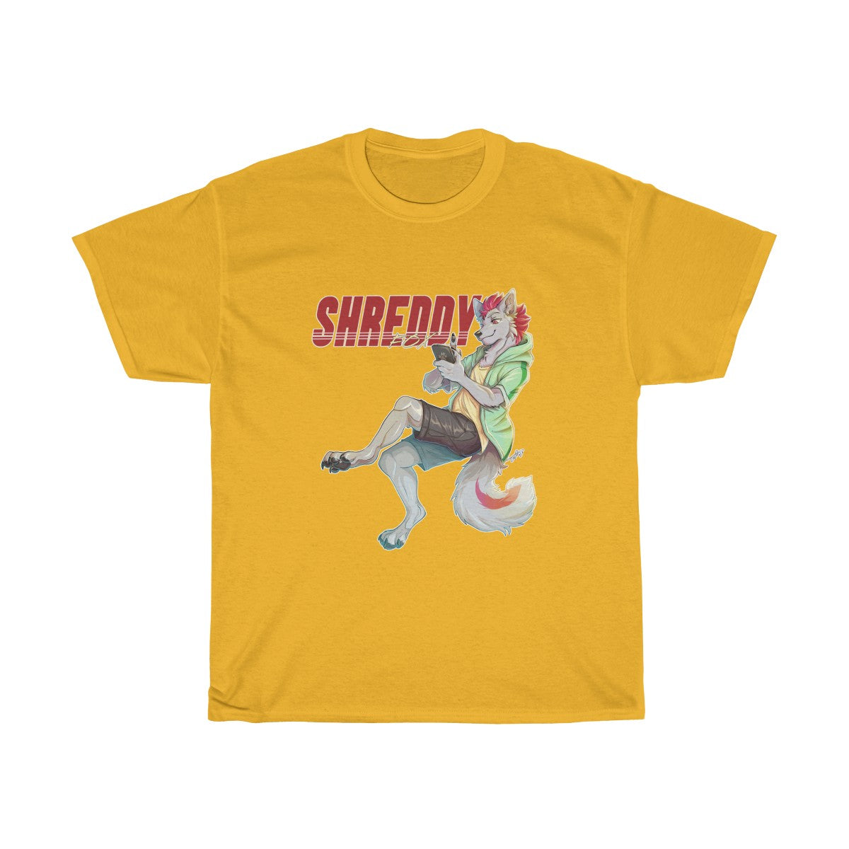Scrolling - T-Shirt T-Shirt Shreddyfox Gold S 