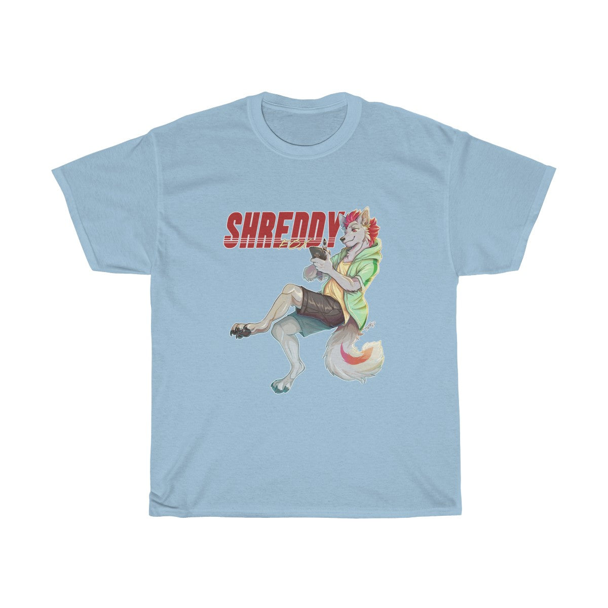 Scrolling - T-Shirt T-Shirt Shreddyfox Light Blue S 