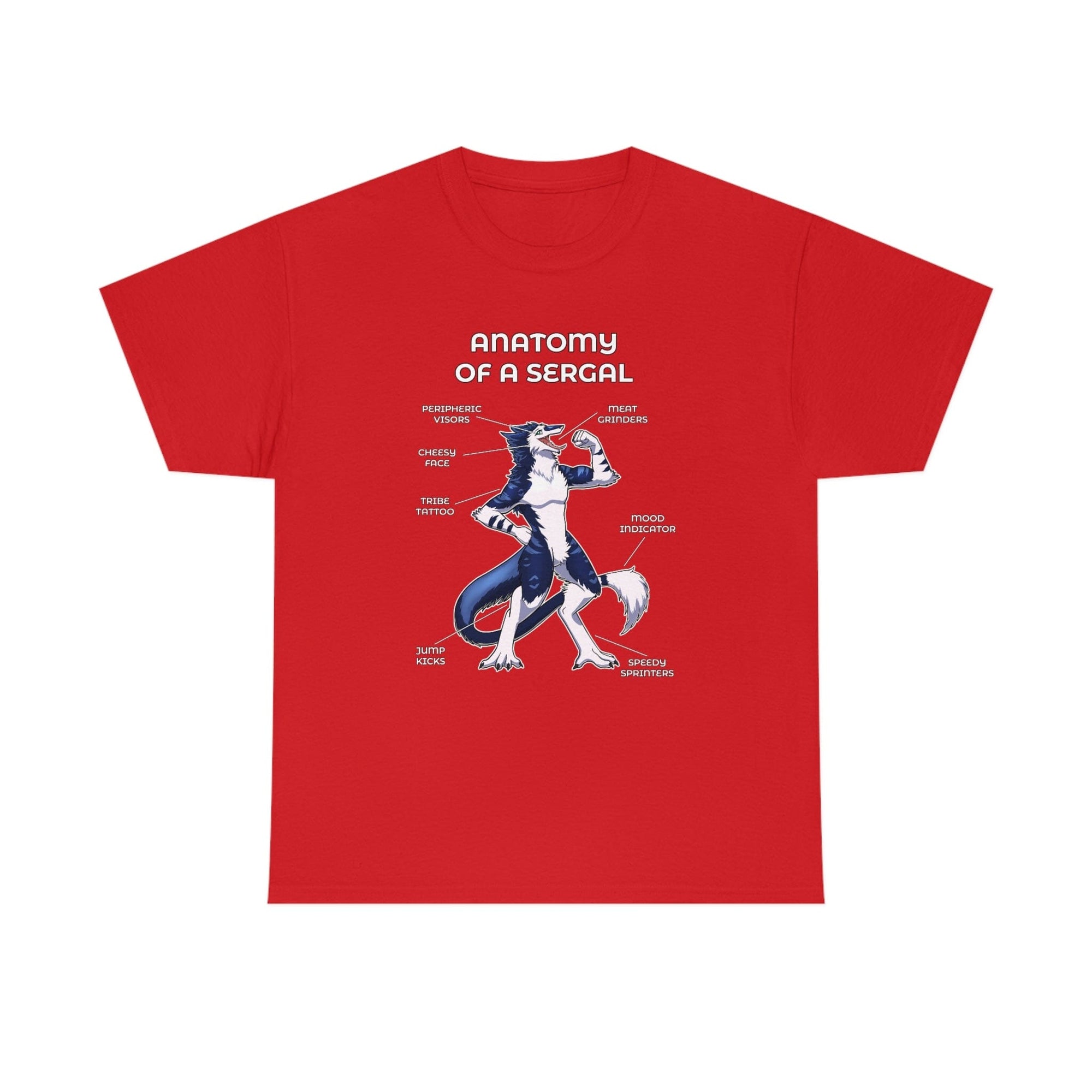 Sergal Blue - T-Shirt T-Shirt Artworktee Red S 