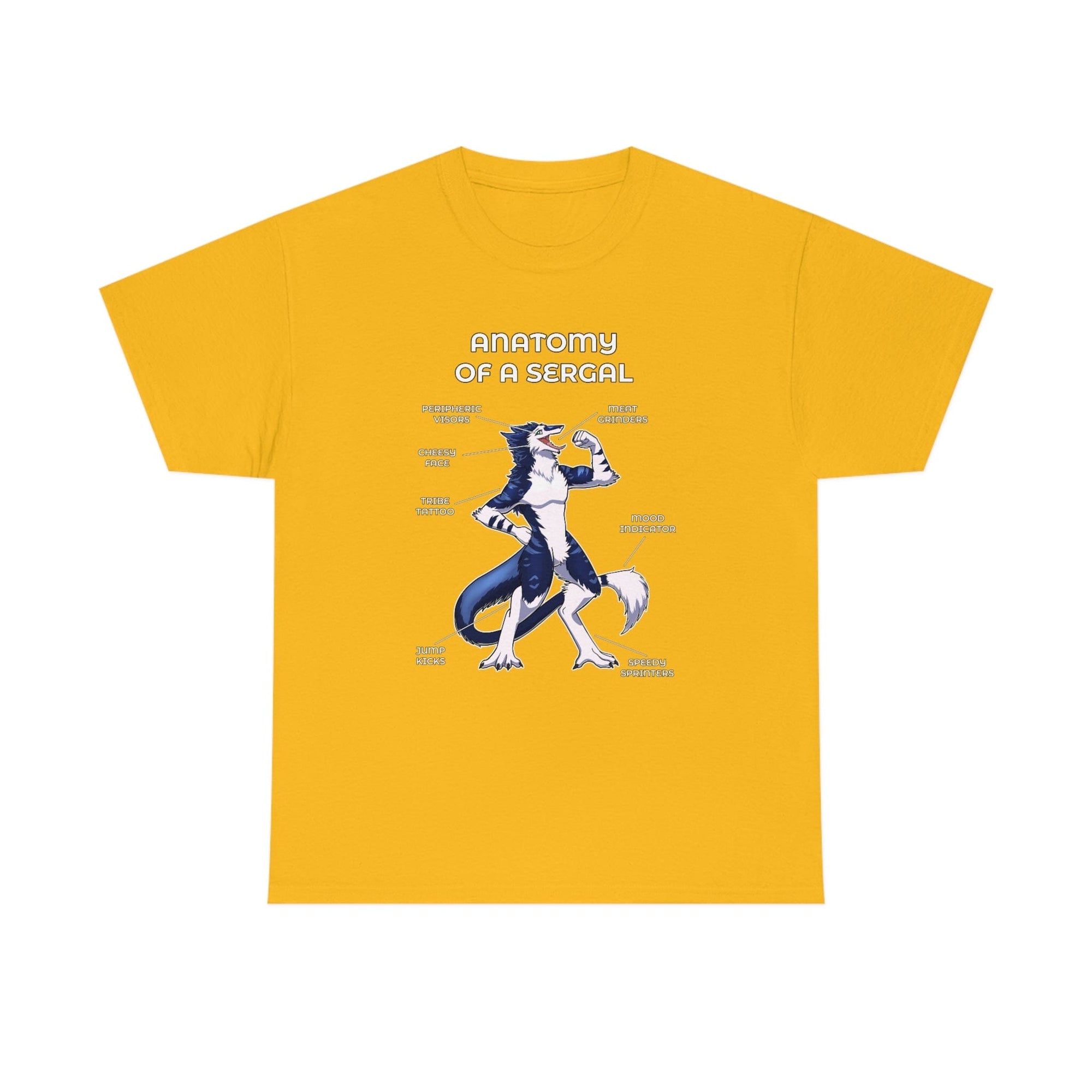 Sergal Blue - T-Shirt T-Shirt Artworktee Gold S 
