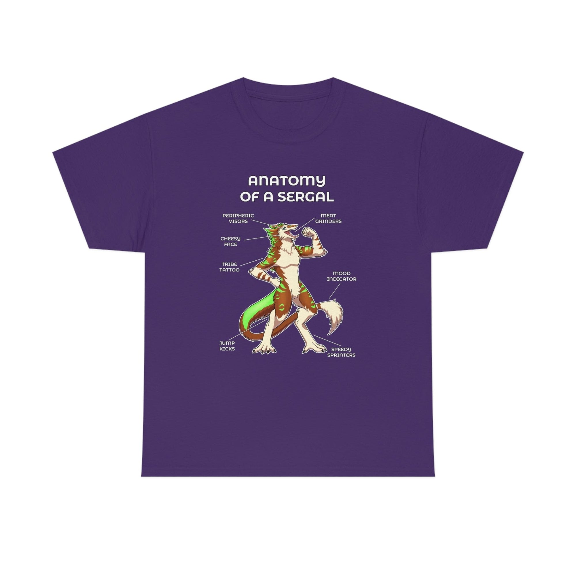 Sergal Brown - T-Shirt T-Shirt Artworktee Purple S 