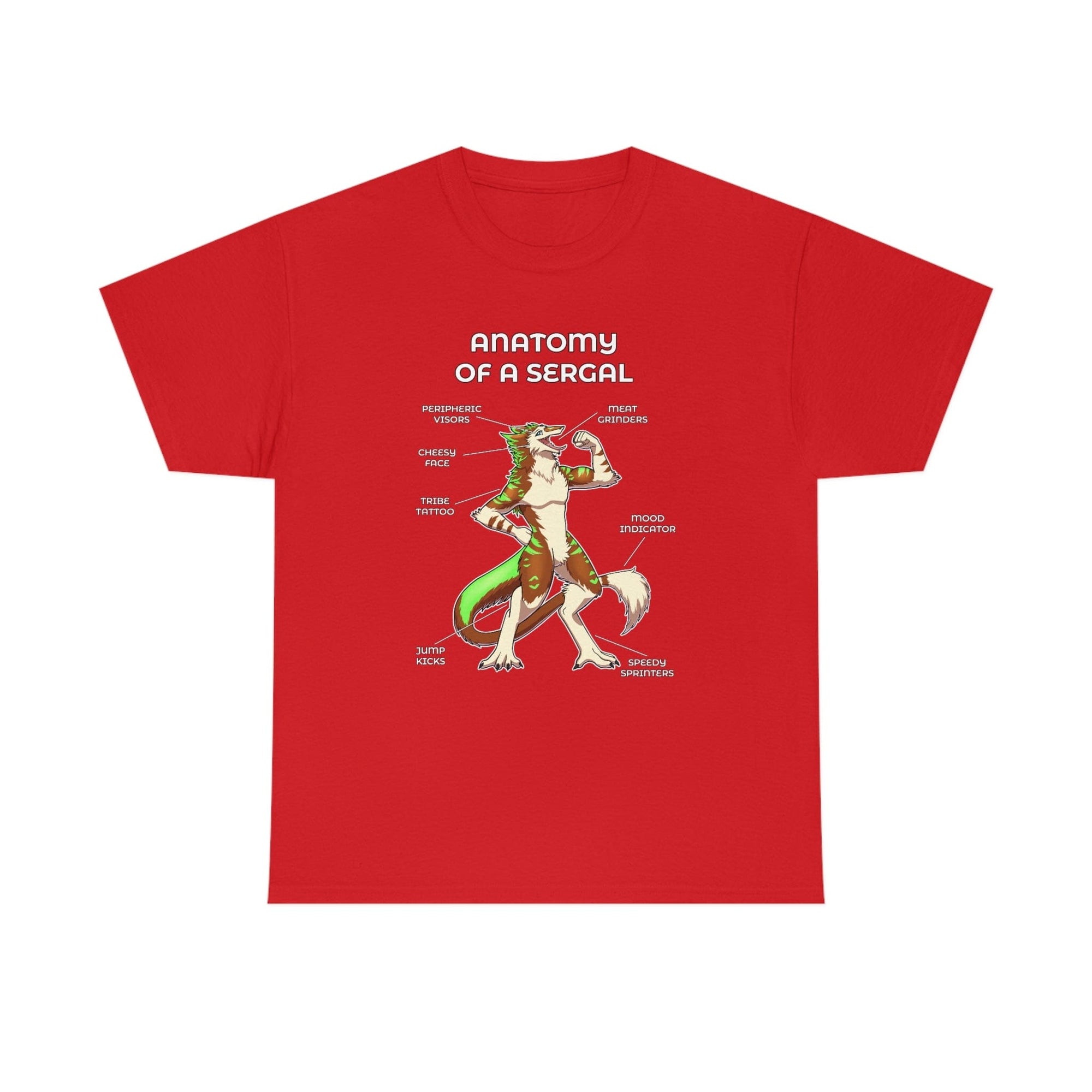 Sergal Brown - T-Shirt T-Shirt Artworktee Red S 