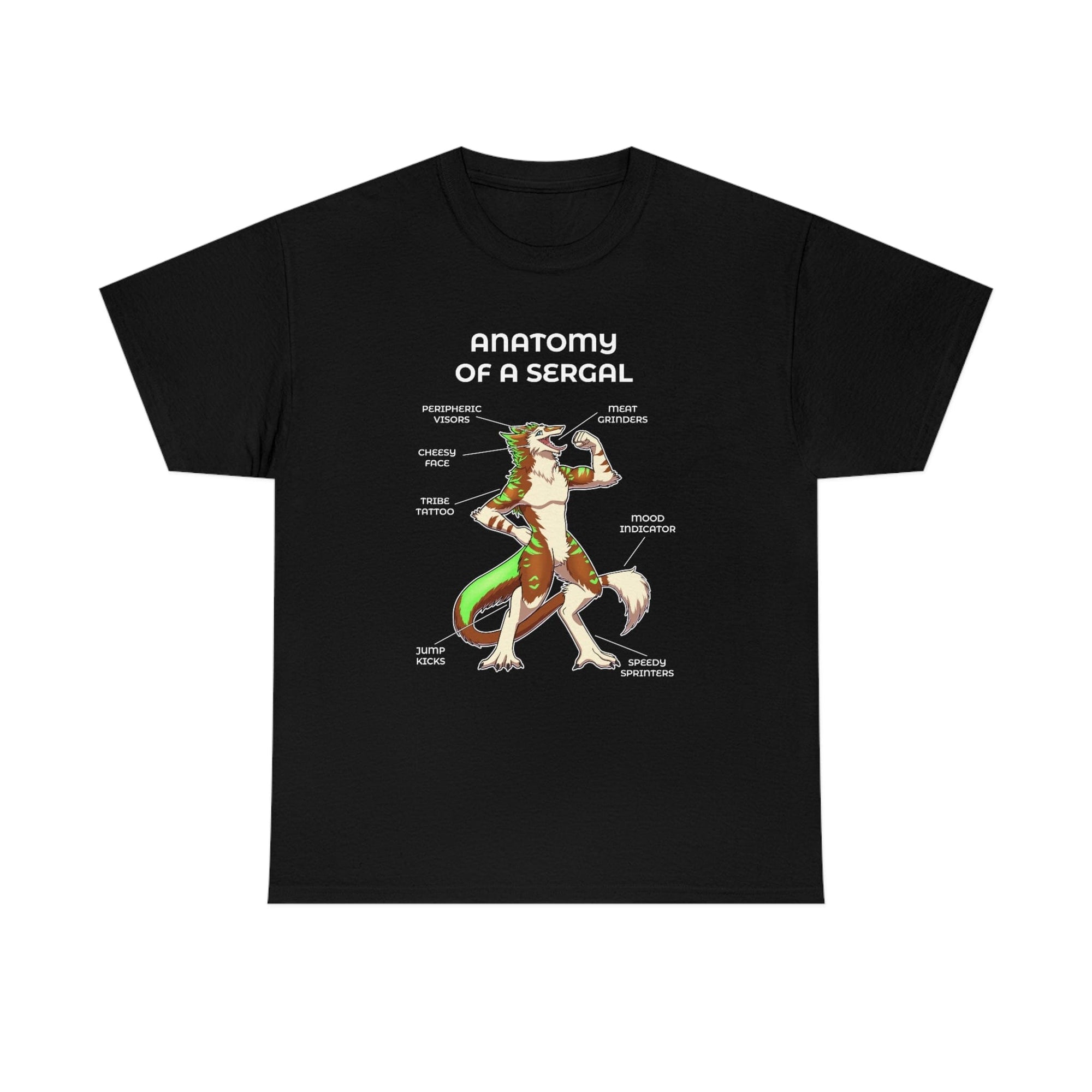 Sergal Brown - T-Shirt T-Shirt Artworktee Black S 