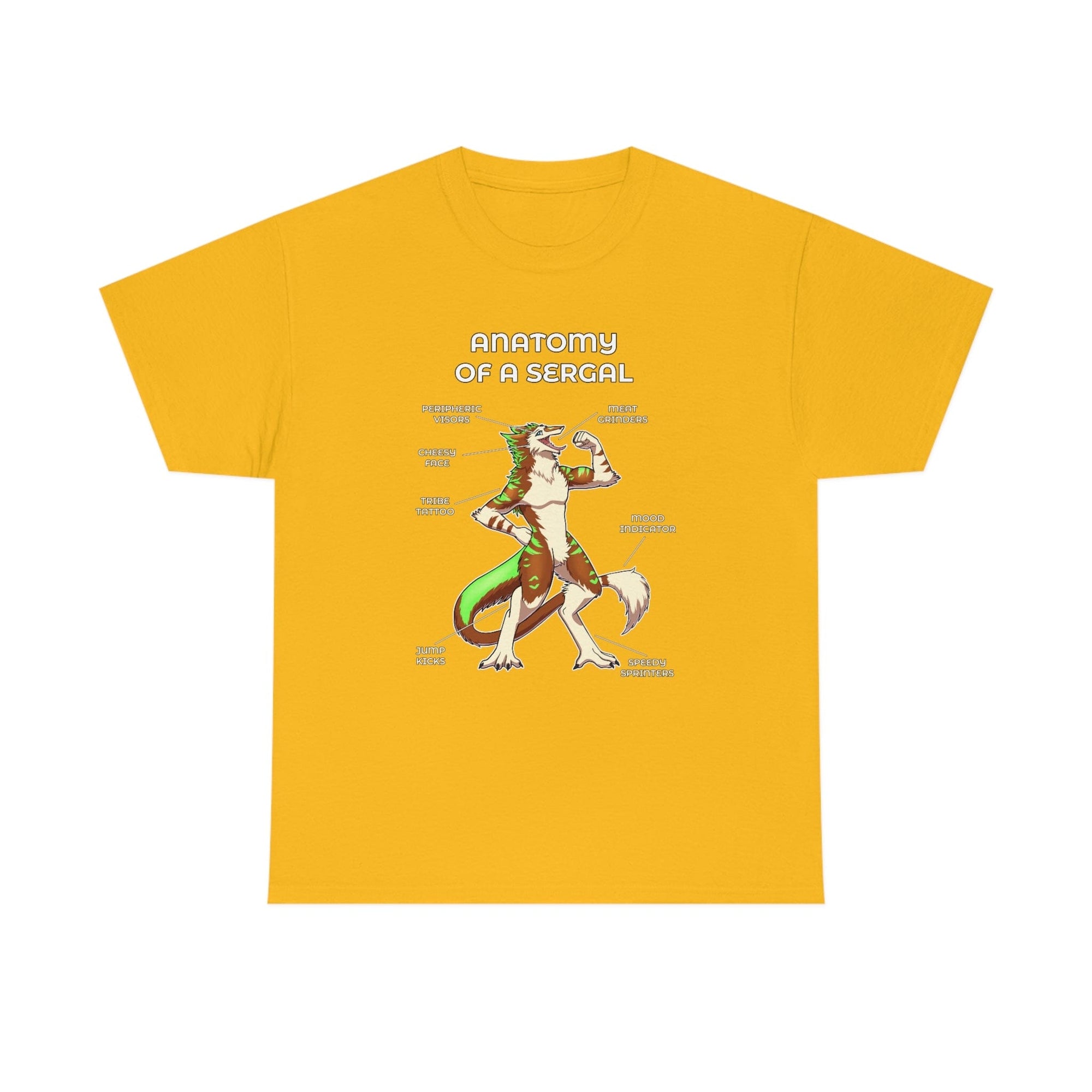 Sergal Brown - T-Shirt T-Shirt Artworktee Gold S 