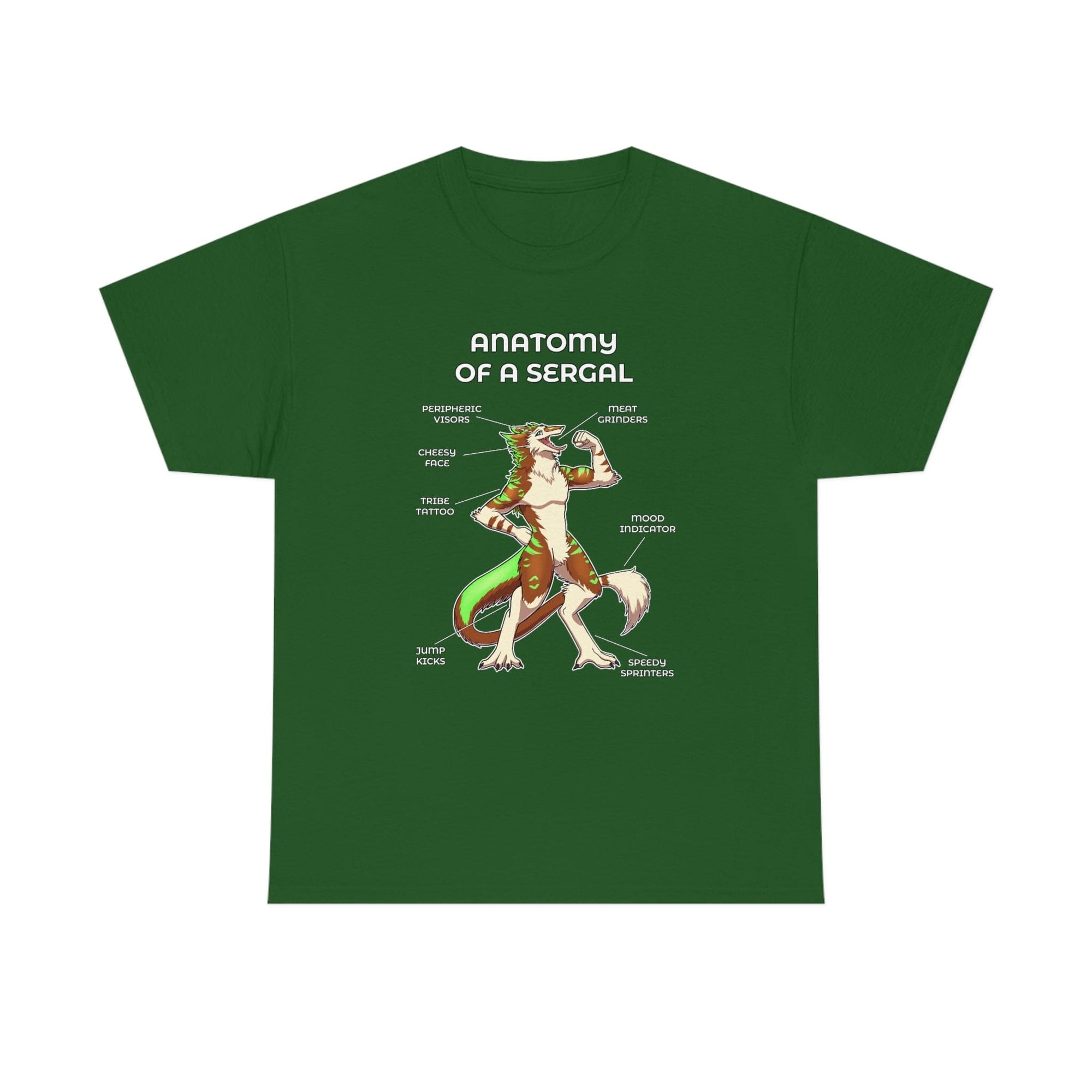 Sergal Brown - T-Shirt T-Shirt Artworktee Green S 