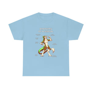 Sergal Brown - T-Shirt T-Shirt Artworktee Light Blue S 