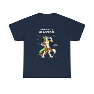 Sergal Brown - T-Shirt T-Shirt Artworktee Navy Blue S 