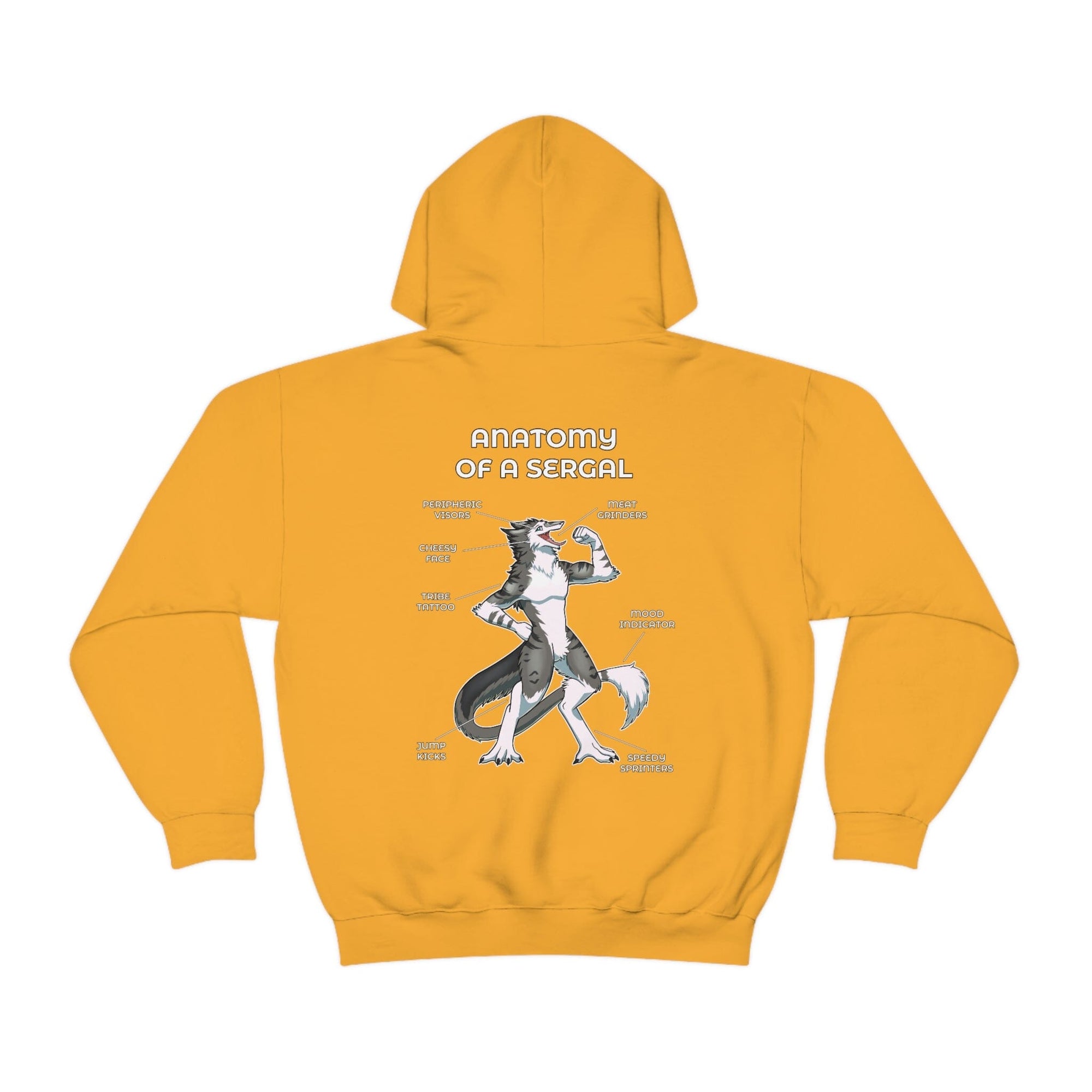 Sergal Grey - Hoodie Hoodie Artworktee Gold S 