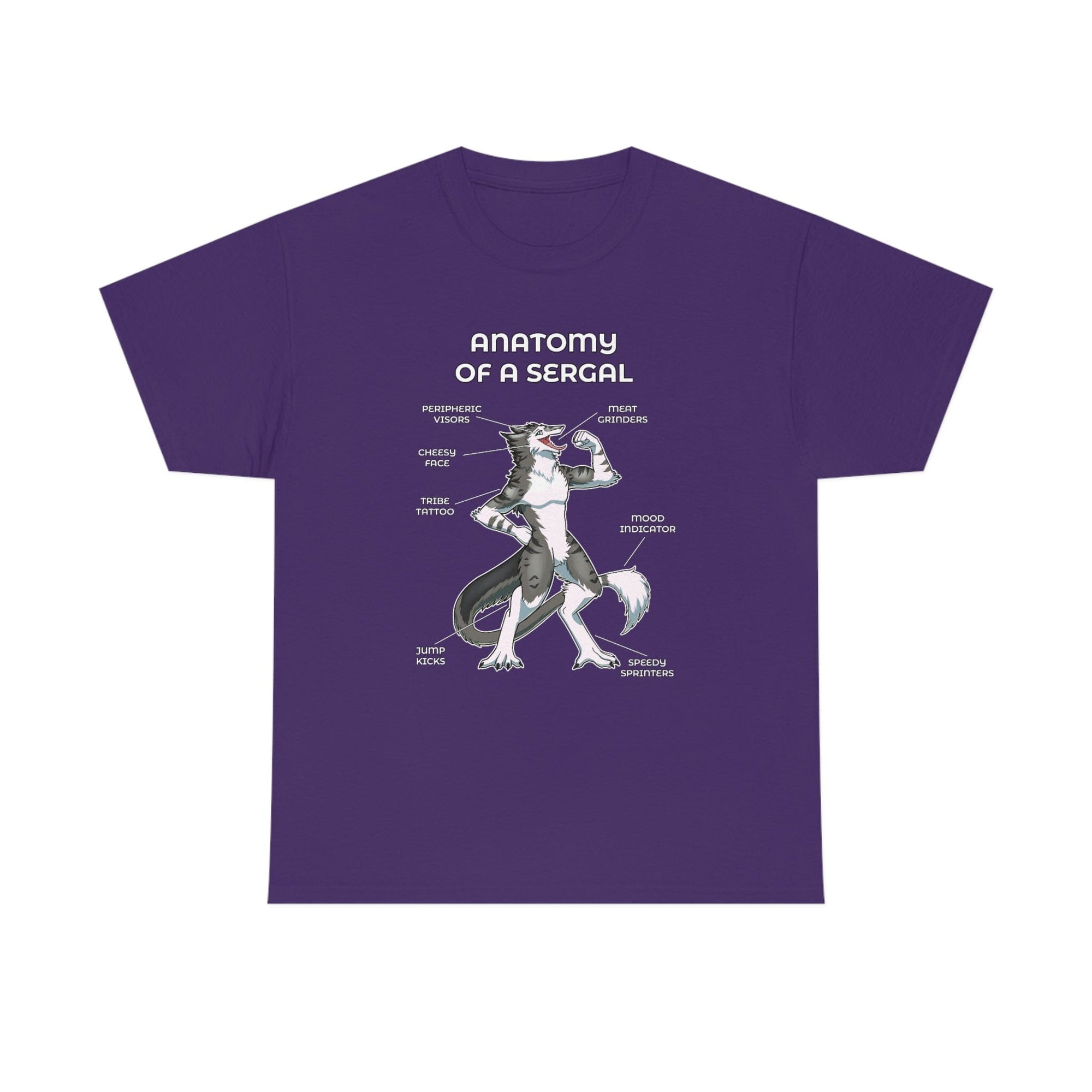 Sergal Grey - T-Shirt T-Shirt Artworktee Purple S 