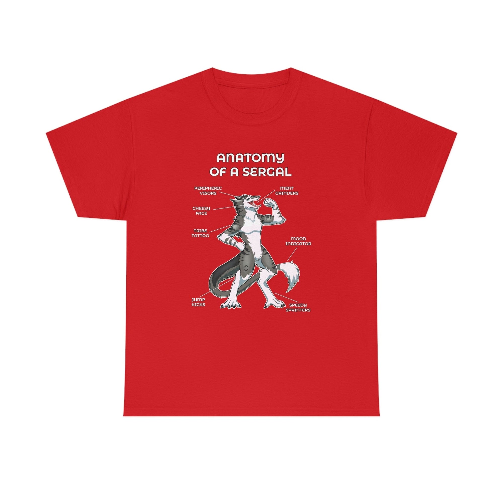 Sergal Grey - T-Shirt T-Shirt Artworktee Red S 