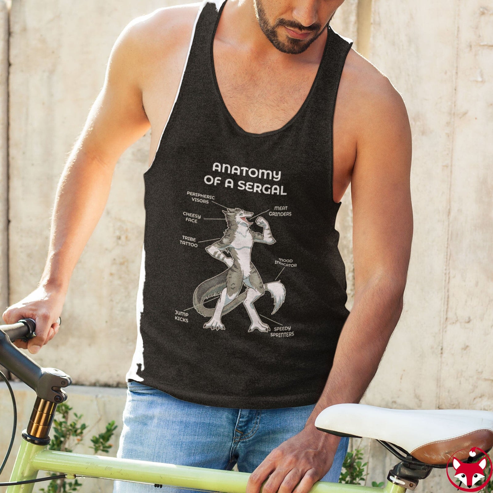 Sergal Grey - Tank Top Tank Top Artworktee 