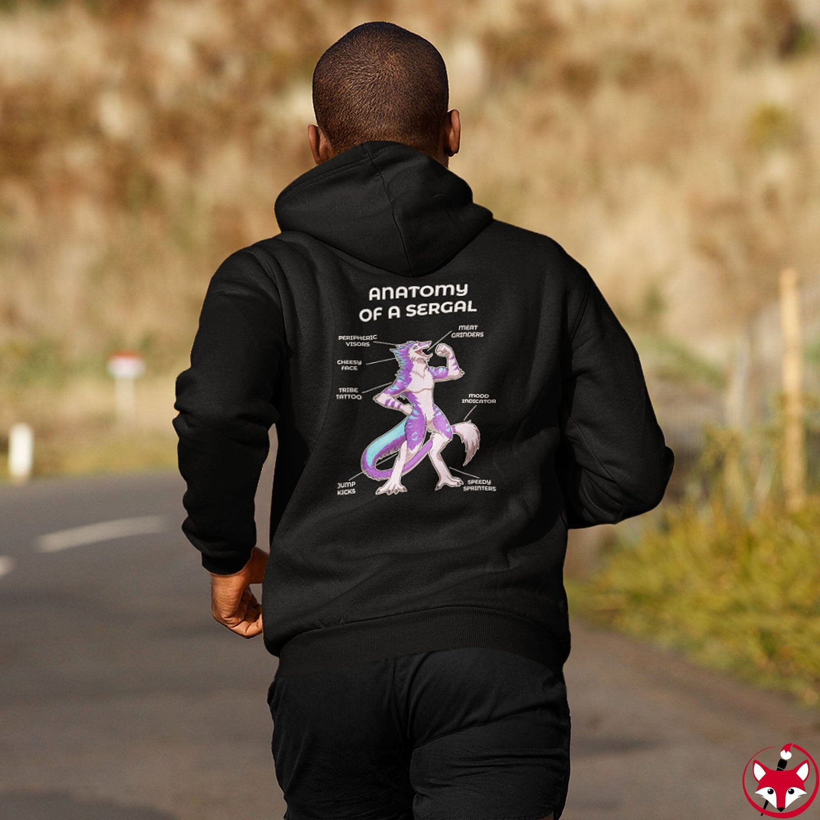 Sergal Purple - Hoodie Hoodie Artworktee 