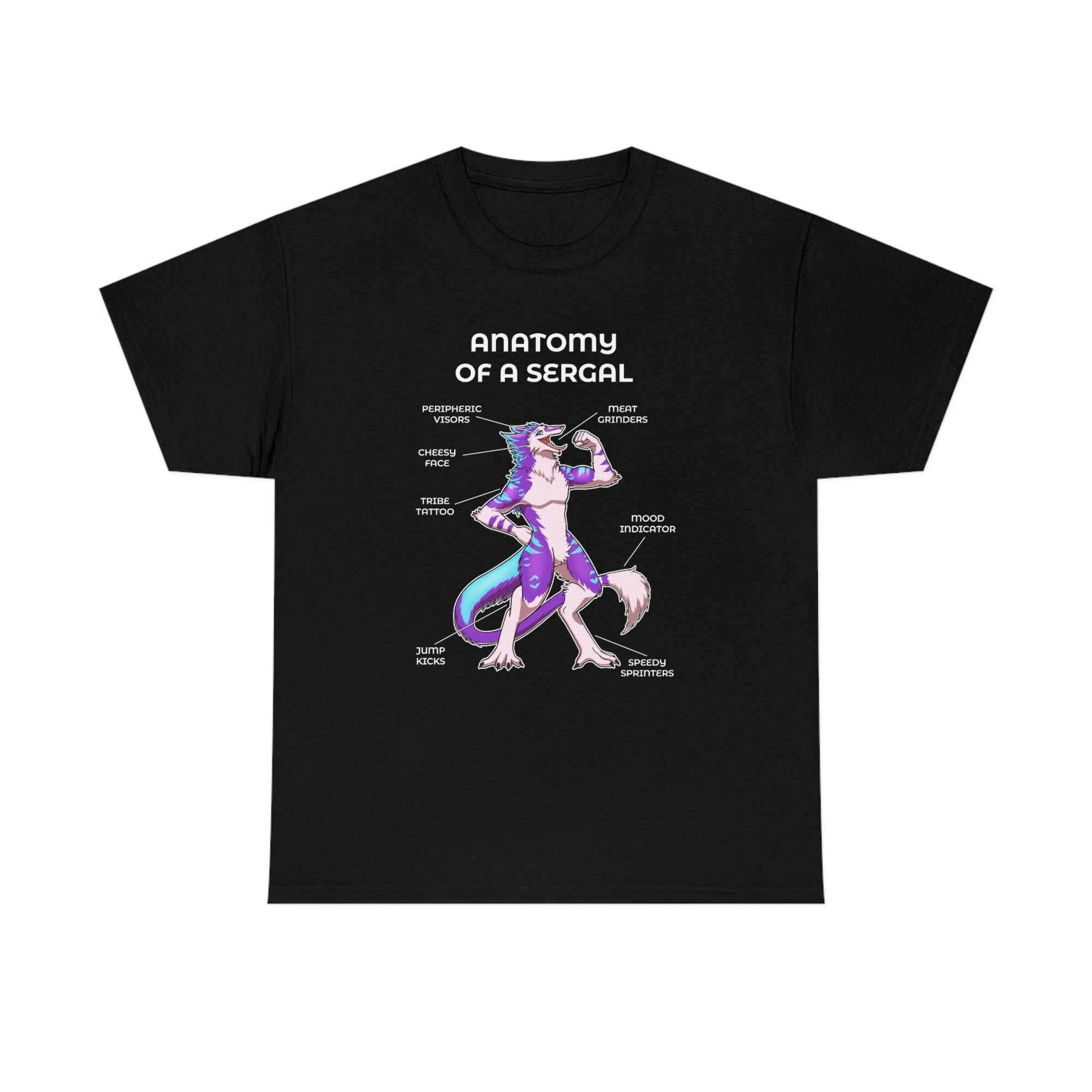 Sergal Purple - T-Shirt T-Shirt Artworktee Black S 