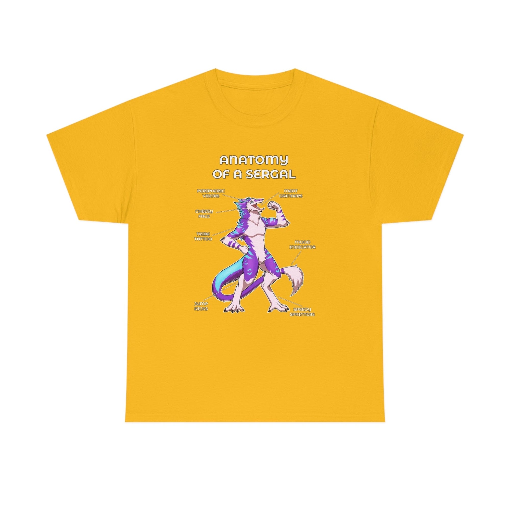 Sergal Purple - T-Shirt T-Shirt Artworktee Gold S 