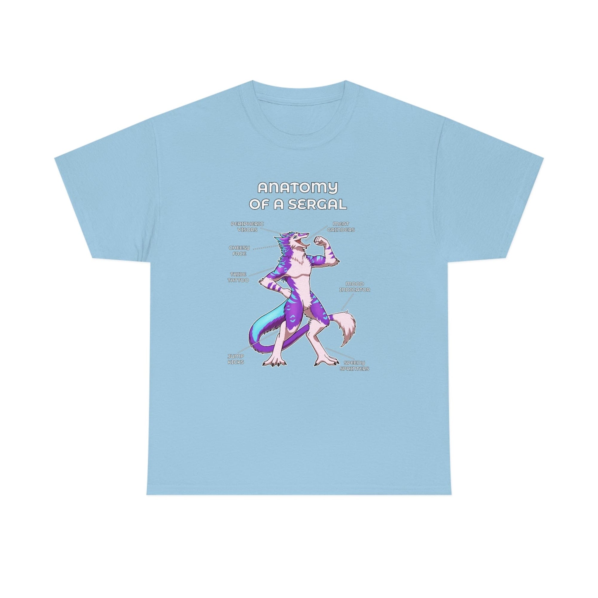 Sergal Purple - T-Shirt T-Shirt Artworktee Light Blue S 