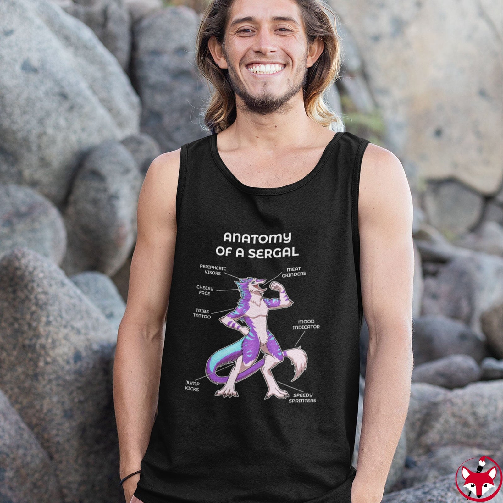 Sergal Purple - Tank Top Tank Top Artworktee 