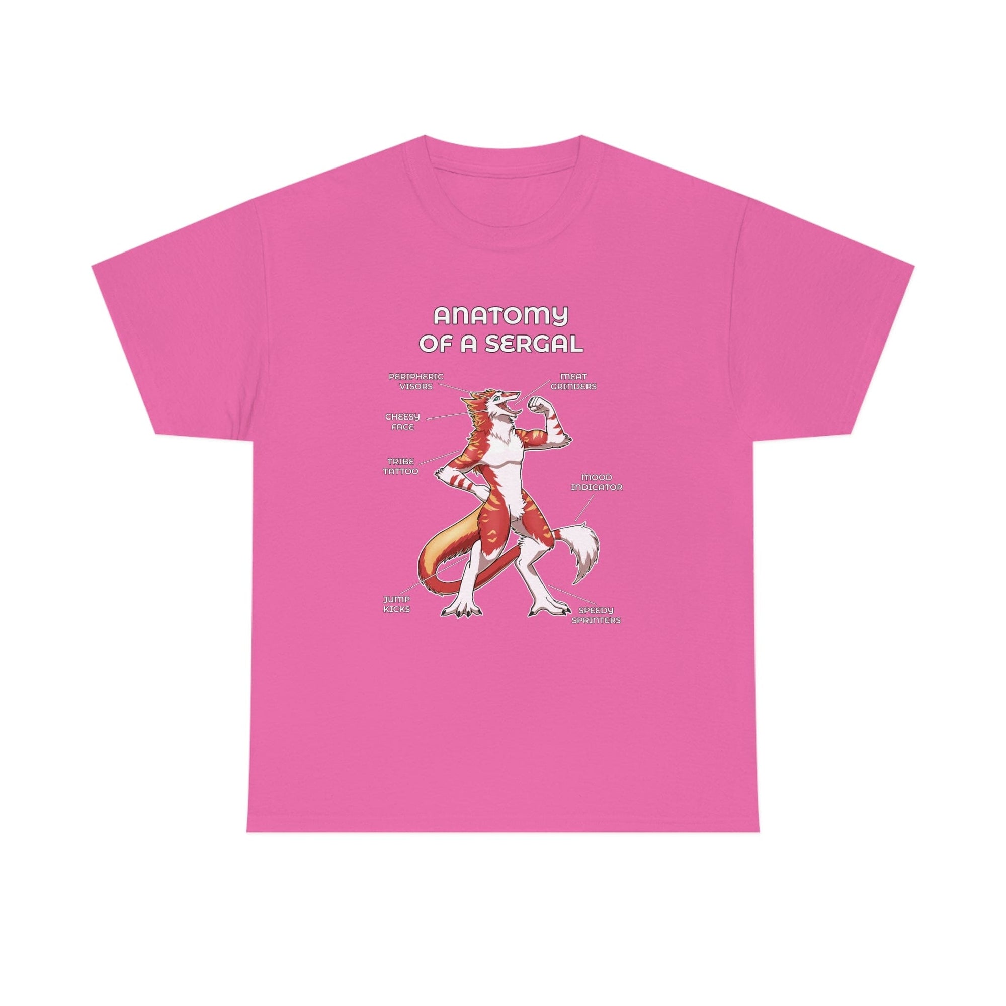 Sergal Red - T-Shirt T-Shirt Artworktee Pink S 