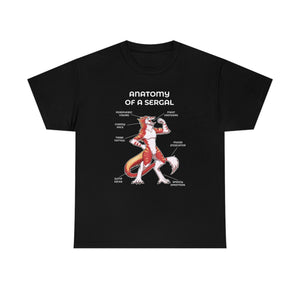 Sergal Red - T-Shirt T-Shirt Artworktee Black S 