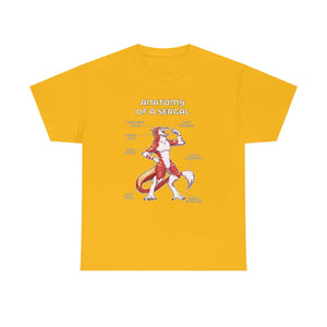 Sergal Red - T-Shirt T-Shirt Artworktee Gold S 