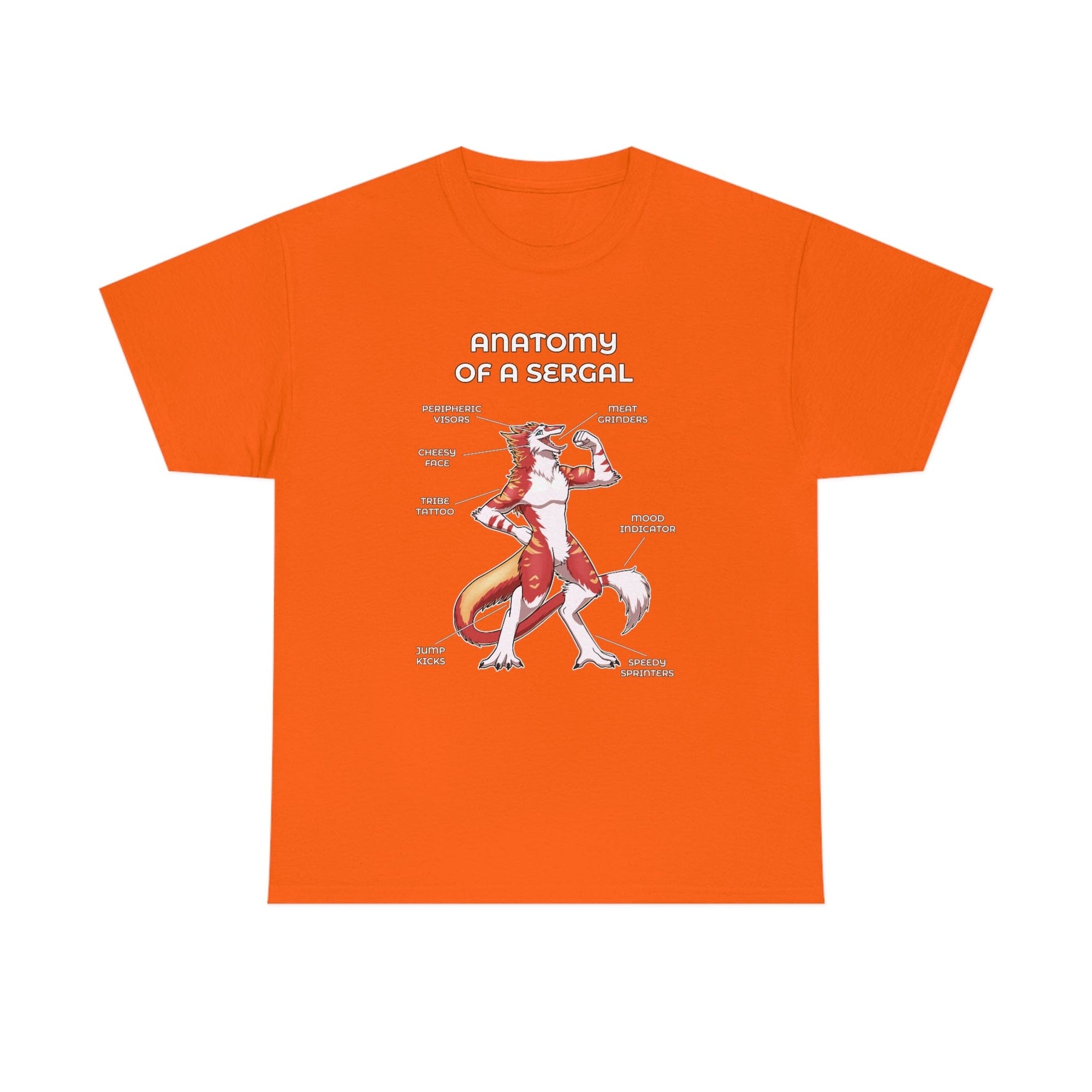 Sergal Red - T-Shirt T-Shirt Artworktee Orange S 
