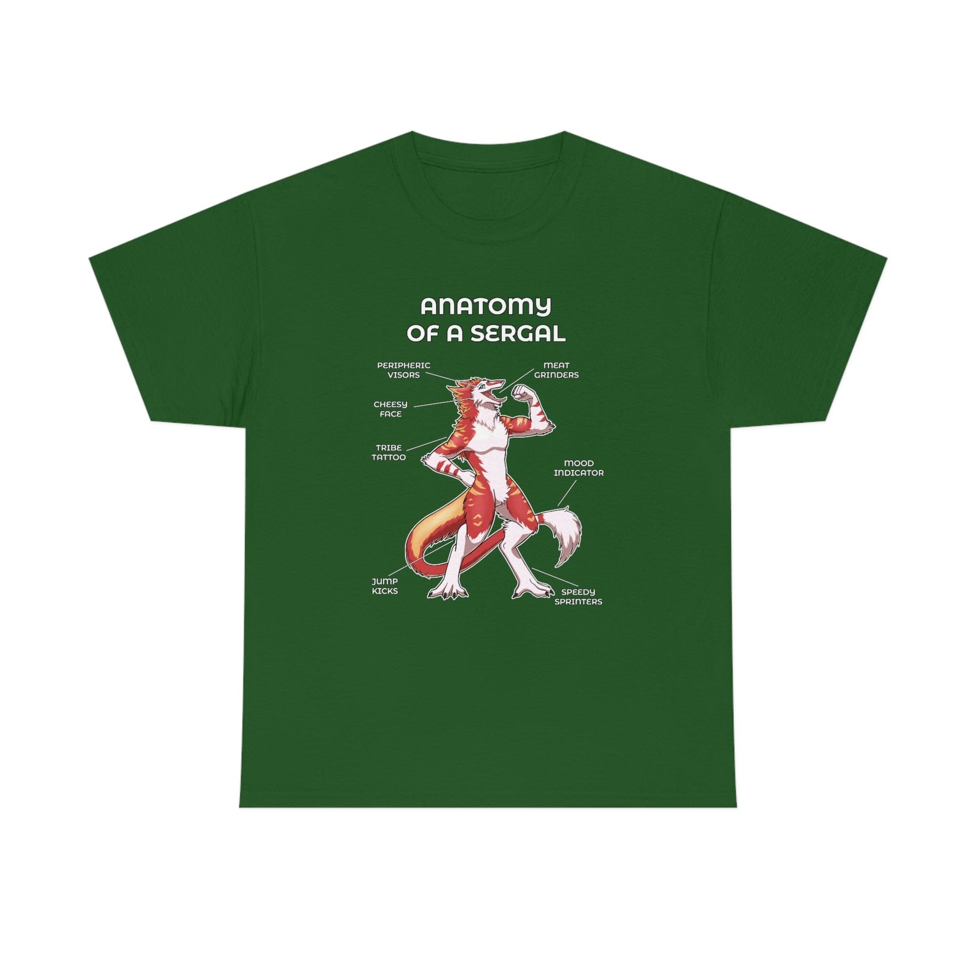Sergal Red - T-Shirt T-Shirt Artworktee Green S 