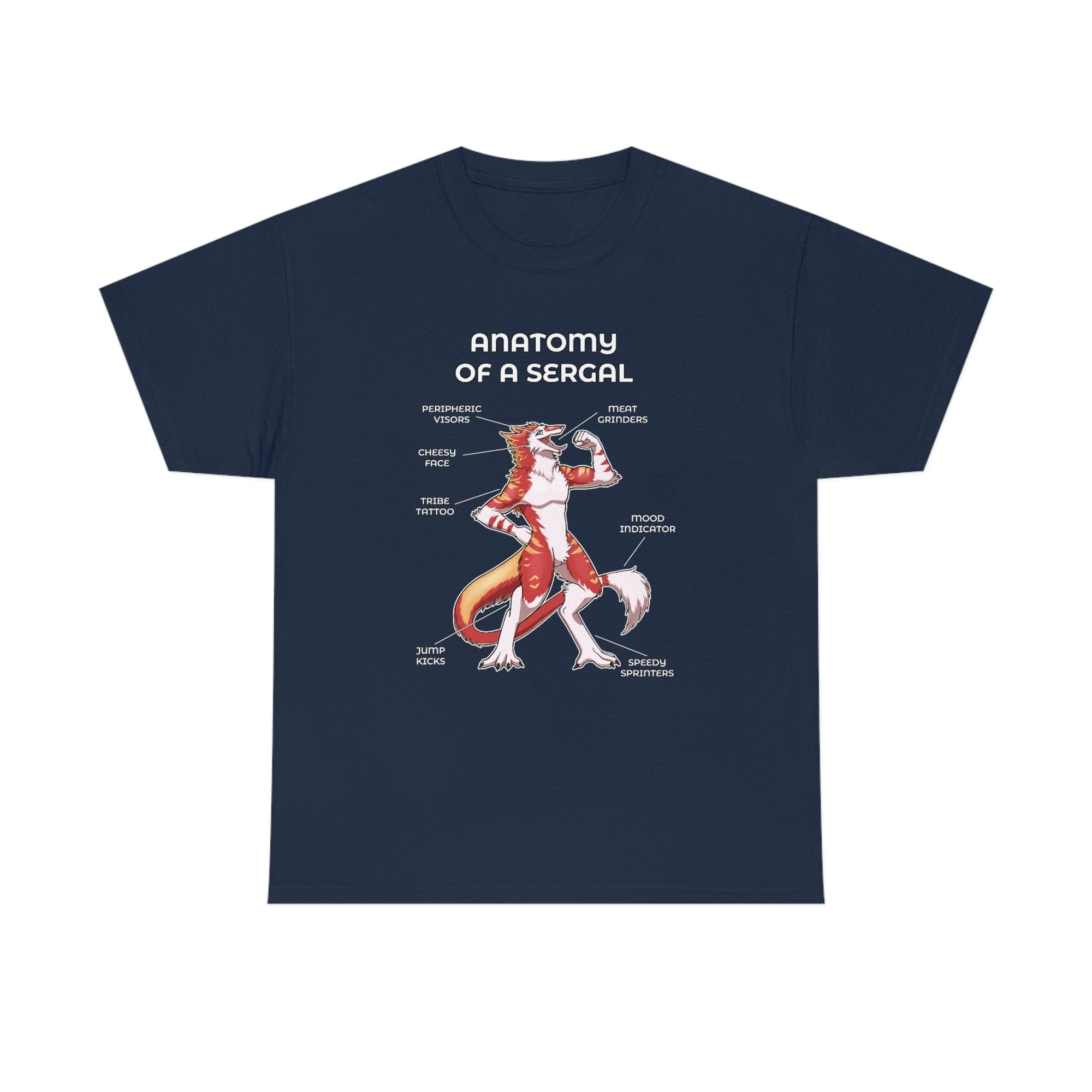 Sergal Red - T-Shirt T-Shirt Artworktee Navy Blue S 