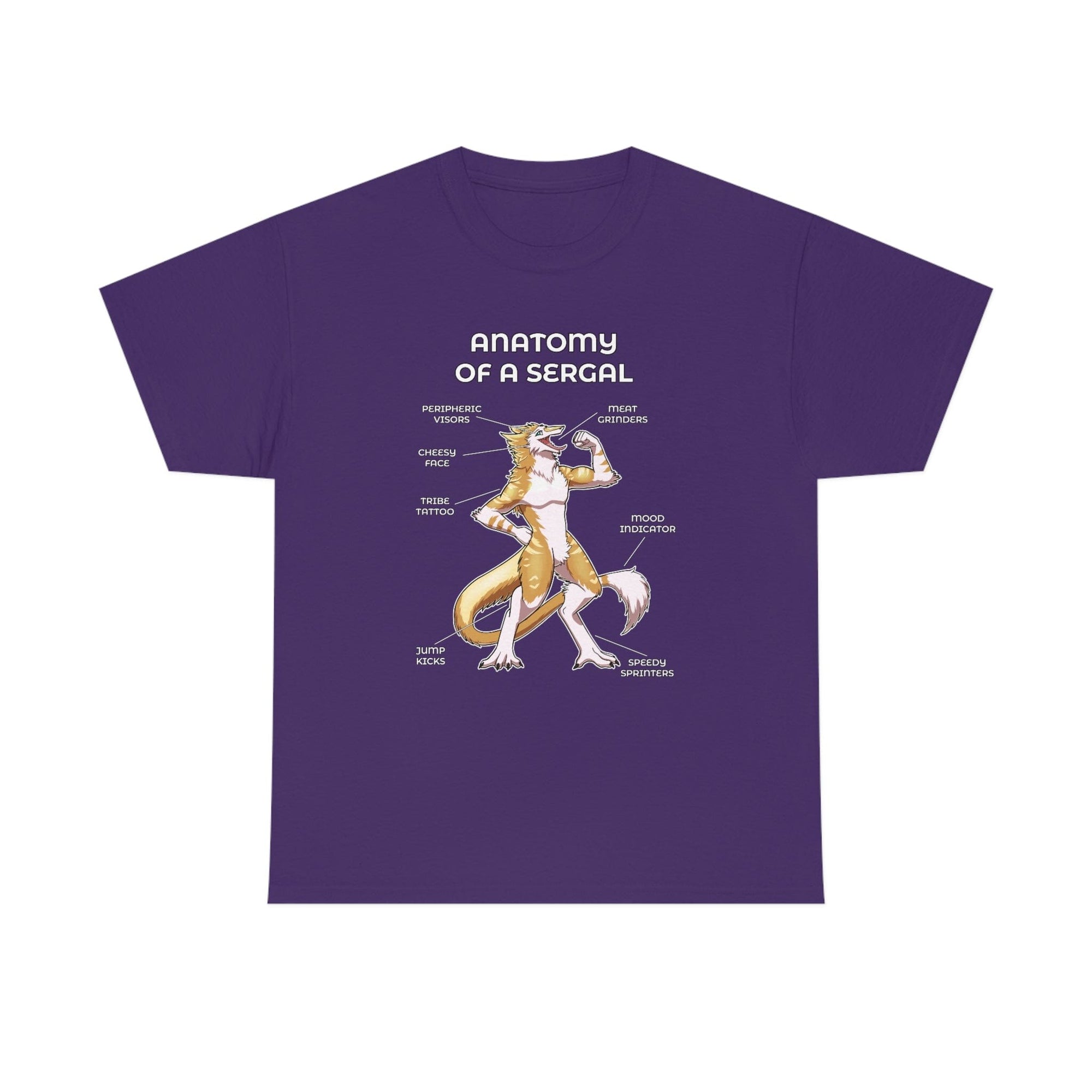 Sergal Yellow - T-Shirt T-Shirt Artworktee Purple S 