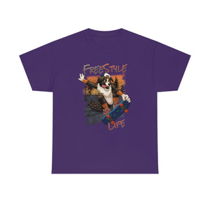 Skater Dog - T-Shirt T-Shirt Artworktee Purple S 