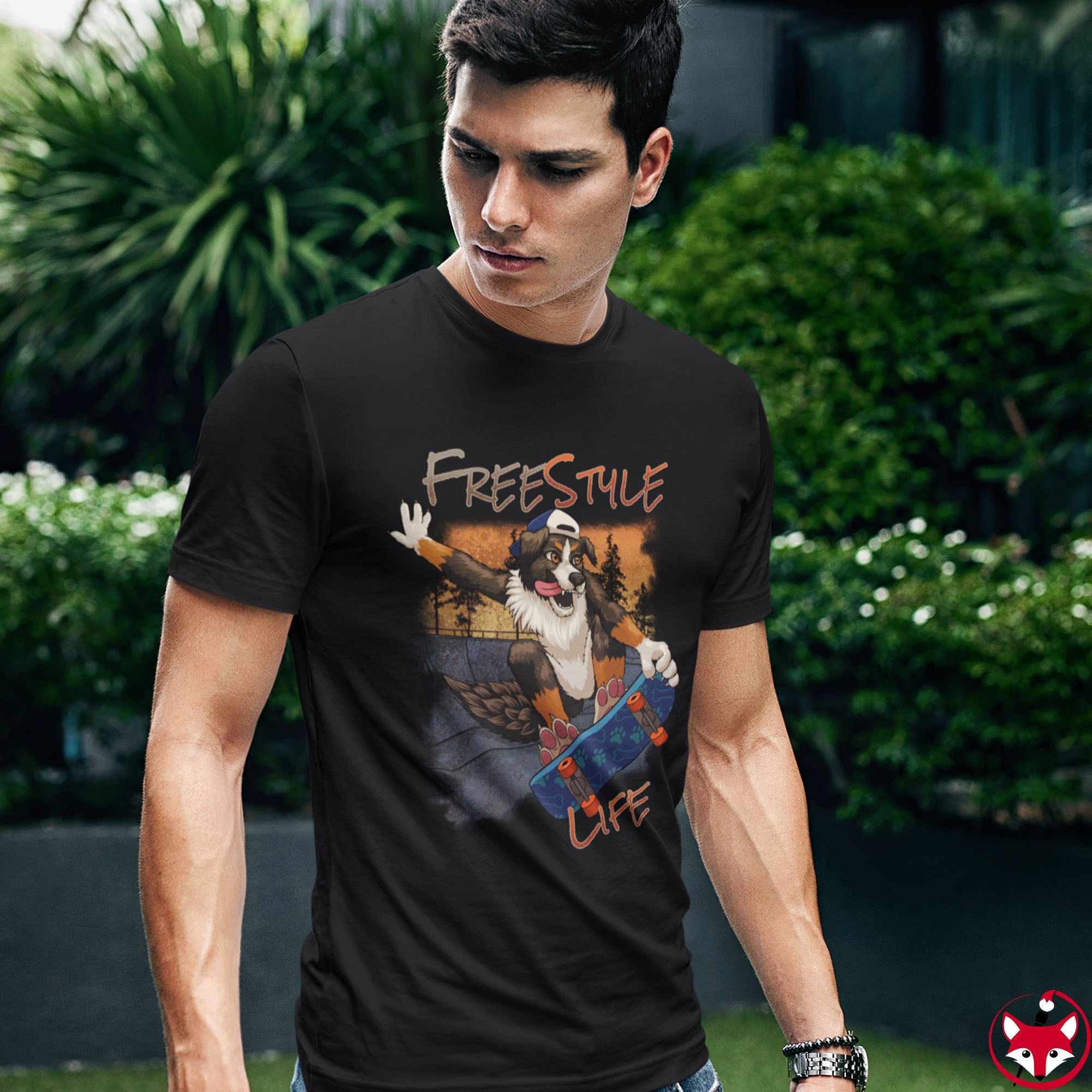 Skater Dog - T-Shirt T-Shirt Artworktee 