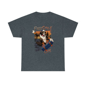 Skater Dog - T-Shirt T-Shirt Artworktee Dark Heather S 