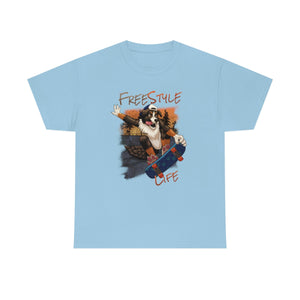Skater Dog - T-Shirt T-Shirt Artworktee Light Blue S 