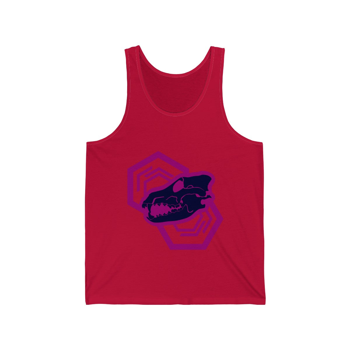 Skull Canine - Tank Top Tank Top Wexon Red XS 