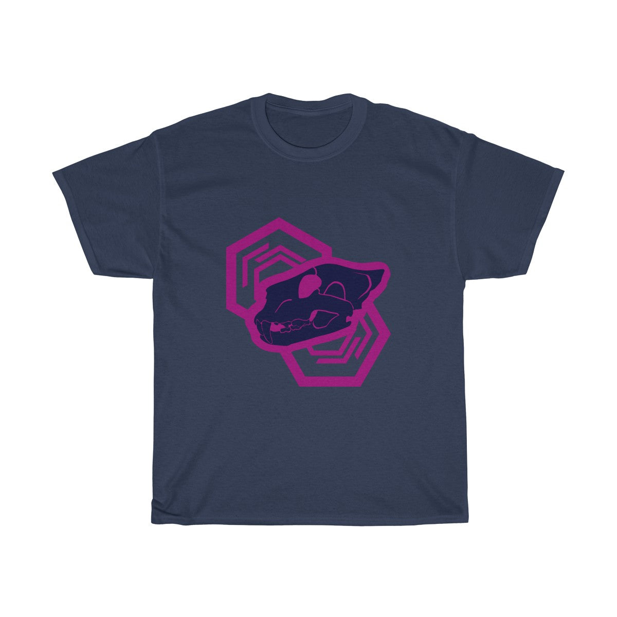 Skull Feline - T-Shirt T-Shirt Wexon Navy Blue S 
