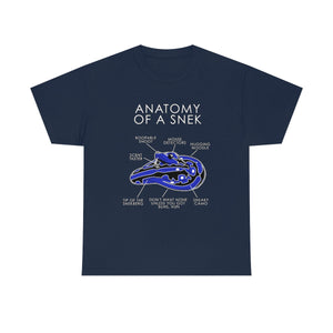 Snek Blue - T-Shirt T-Shirt Artworktee Navy Blue S 