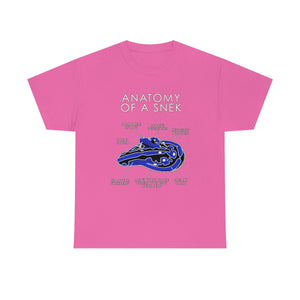 Snek Blue - T-Shirt T-Shirt Artworktee Pink S 