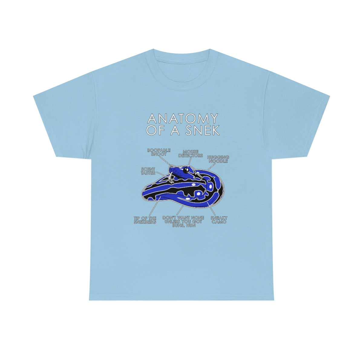 Snek Blue - T-Shirt T-Shirt Artworktee Light Blue S 