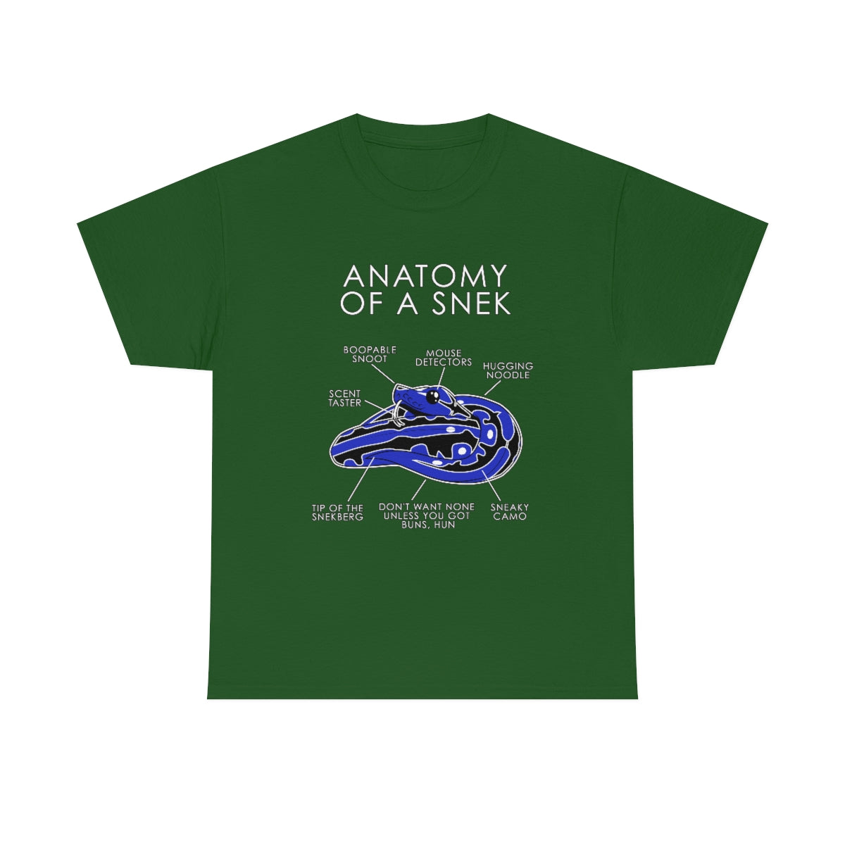 Snek Blue - T-Shirt T-Shirt Artworktee Green S 