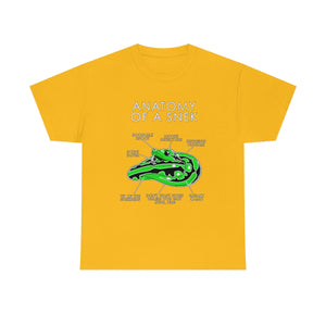 Snek Green - T-Shirt T-Shirt Artworktee Gold S 