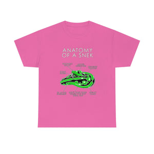 Snek Green - T-Shirt T-Shirt Artworktee Pink S 