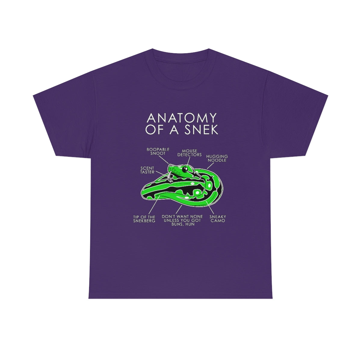 Snek Green - T-Shirt T-Shirt Artworktee Purple S 