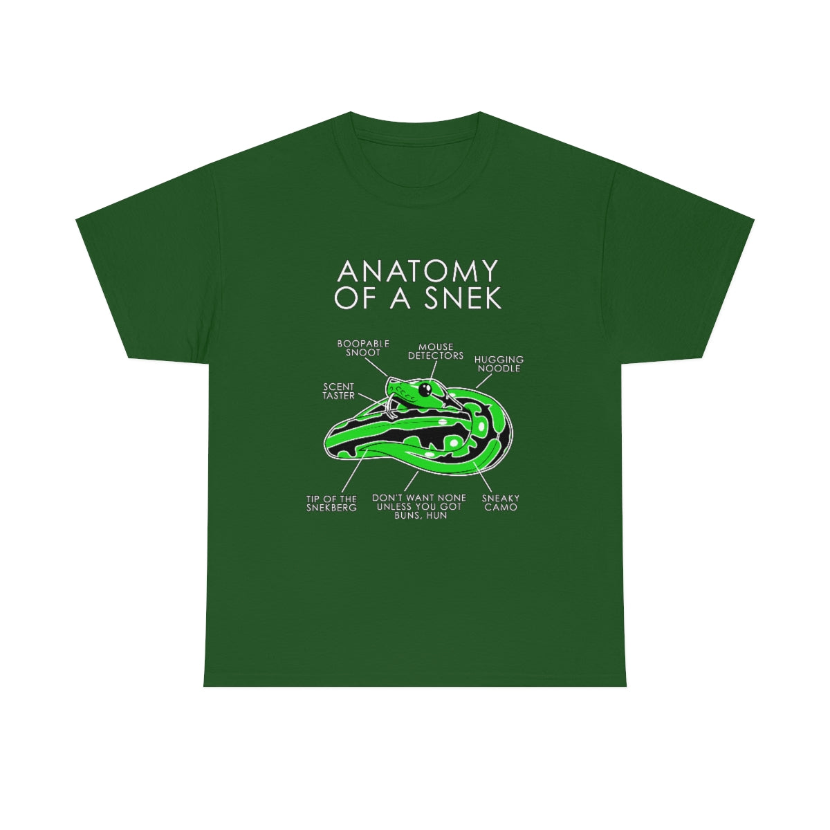 Snek Green - T-Shirt T-Shirt Artworktee Green S 
