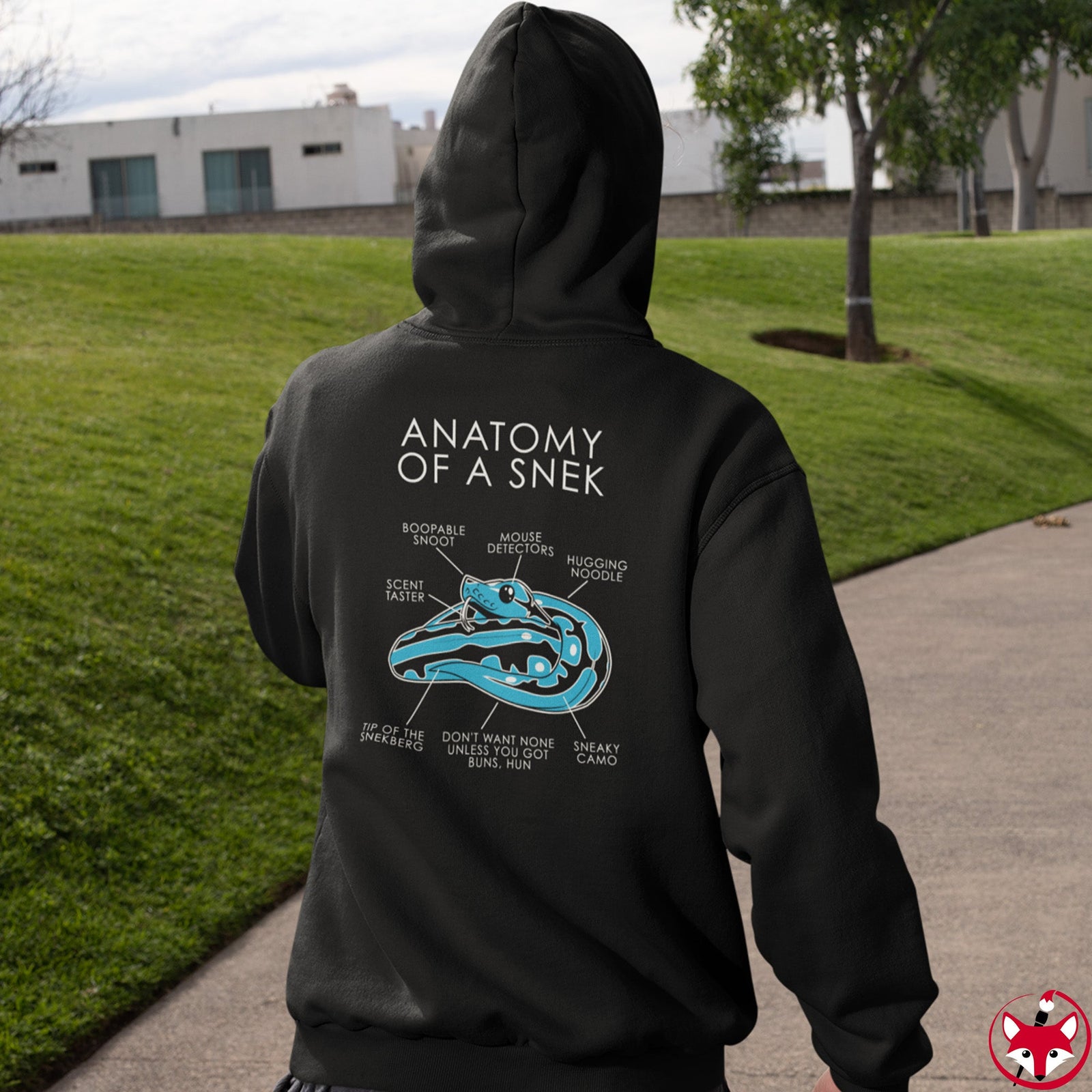 Snek Light Blue - Hoodie Hoodie Artworktee 