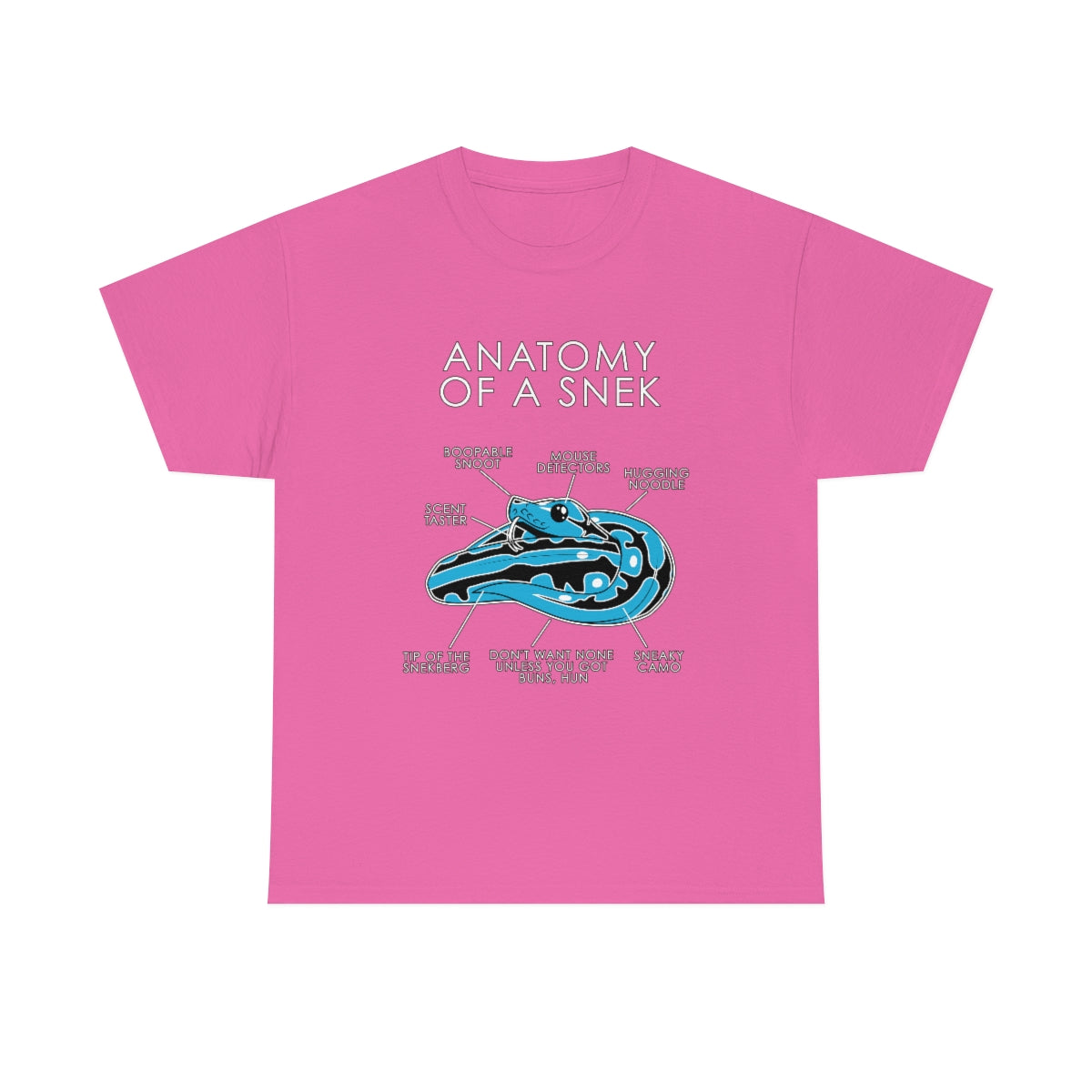 Snek Light Blue - T-Shirt T-Shirt Artworktee Pink S 
