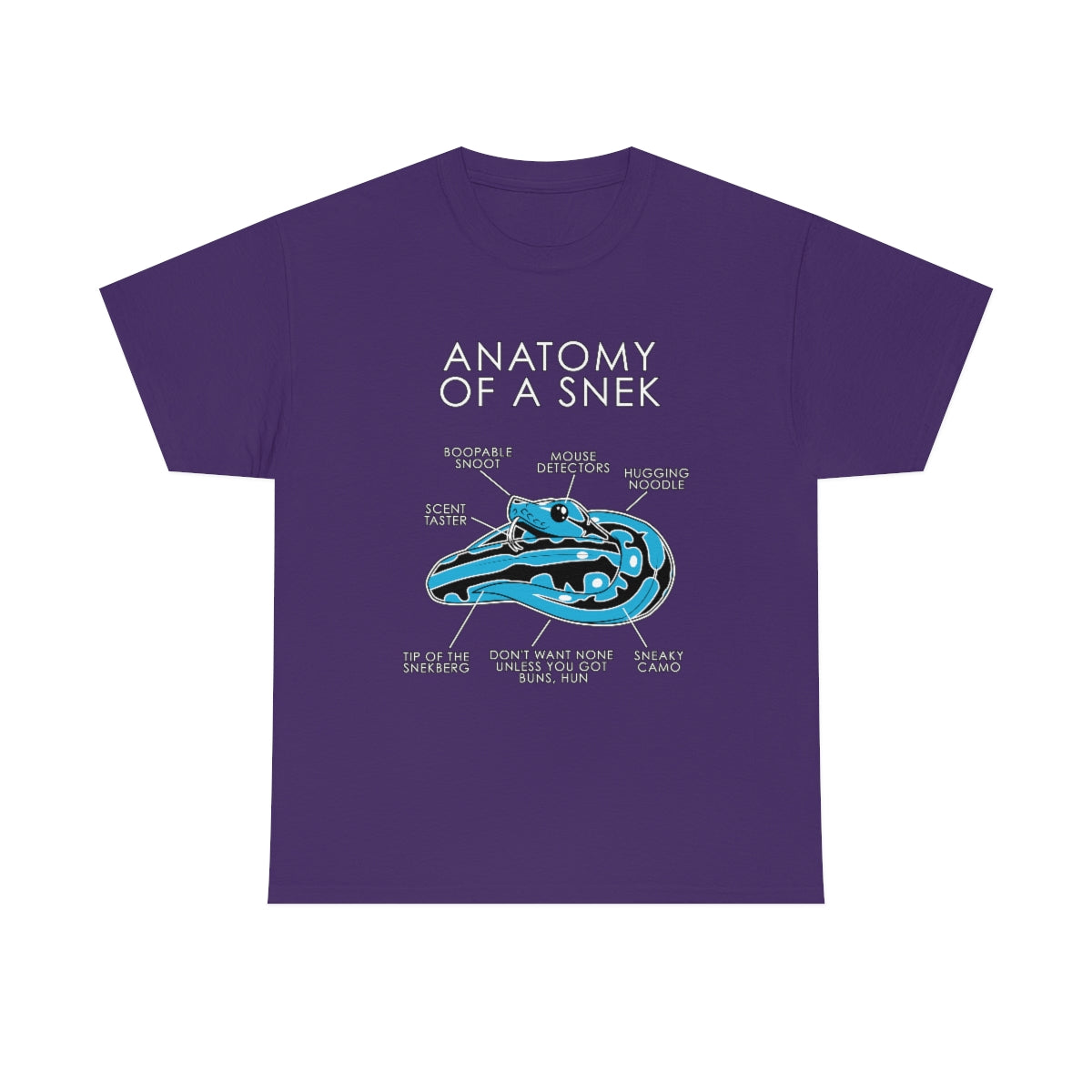Snek Light Blue - T-Shirt T-Shirt Artworktee Purple S 