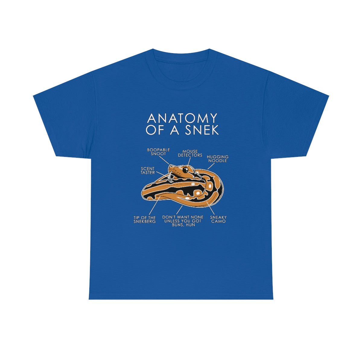 Snek Orange - T-Shirt T-Shirt Artworktee Royal Blue S 