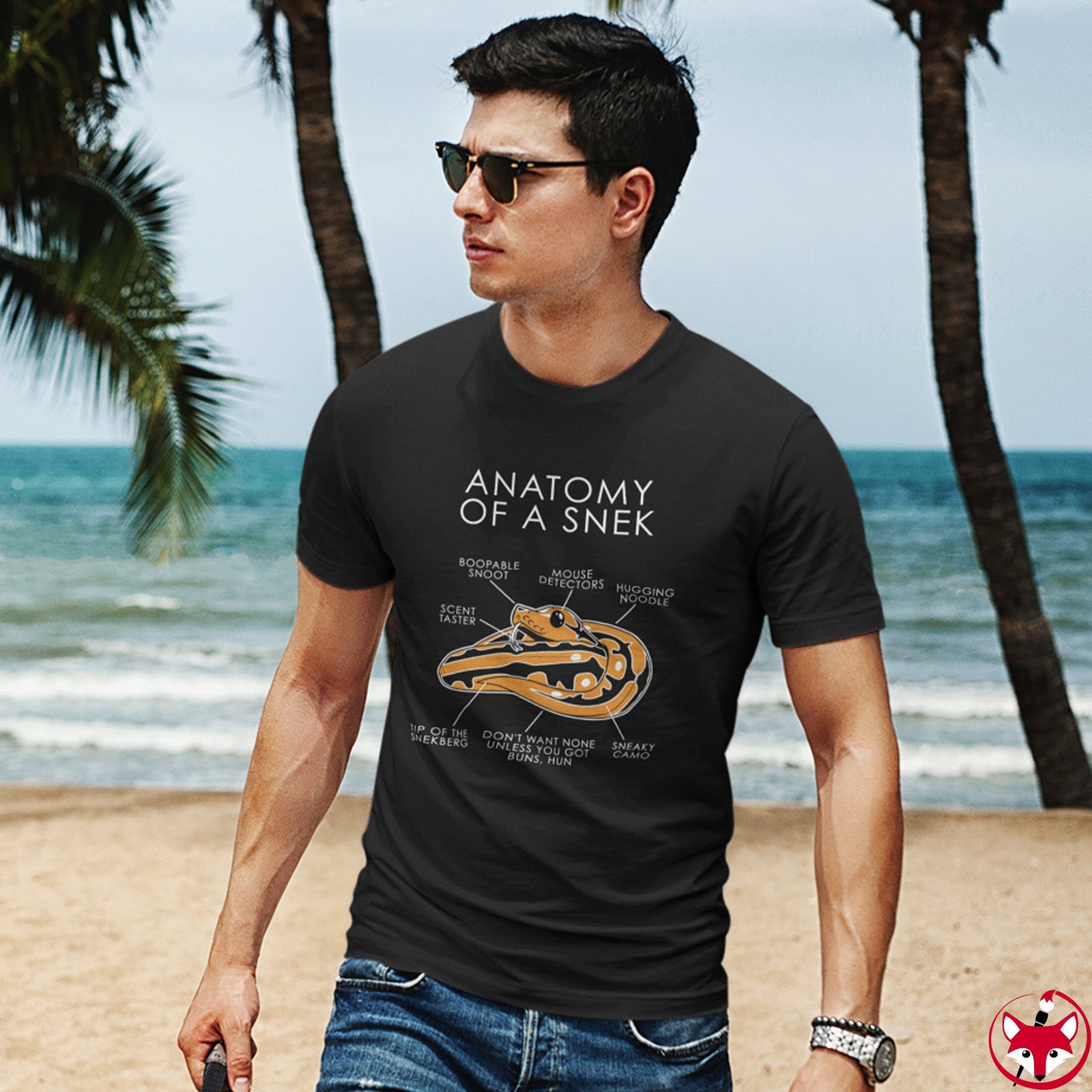 Snek Orange - T-Shirt T-Shirt Artworktee 