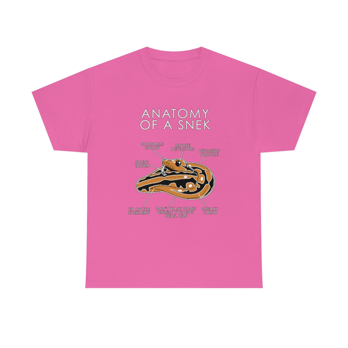 Snek Orange - T-Shirt T-Shirt Artworktee Pink S 