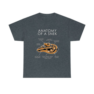 Snek Orange - T-Shirt T-Shirt Artworktee Dark Heather S 