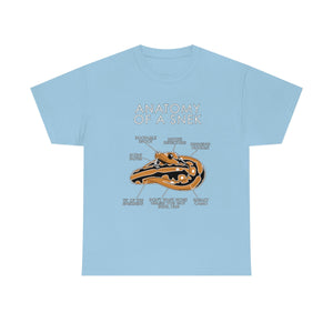 Snek Orange - T-Shirt T-Shirt Artworktee Light Blue S 